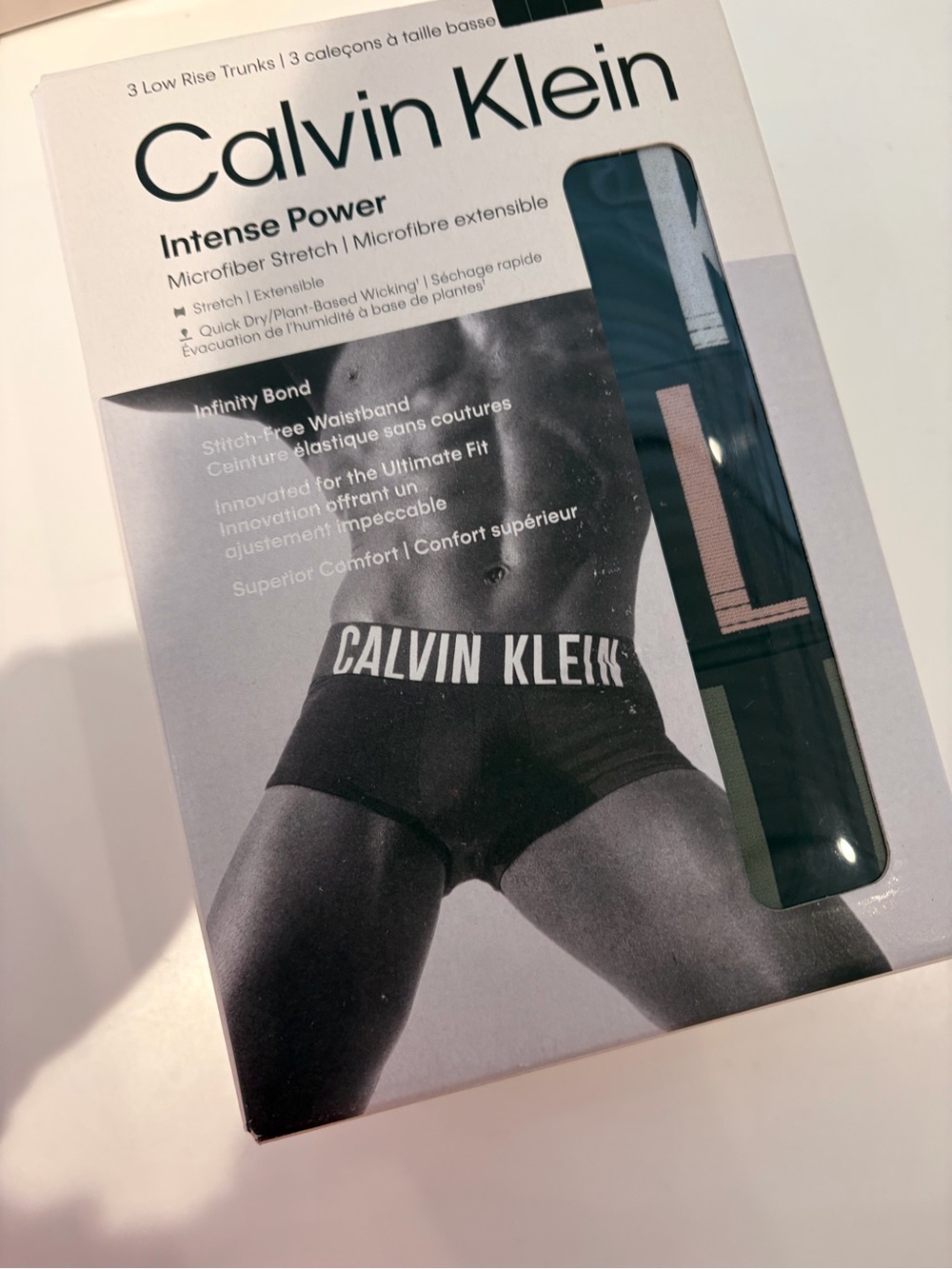 Calvin Klein Intense Power Men Microfiber Stretch low rise trunks 3-Pack